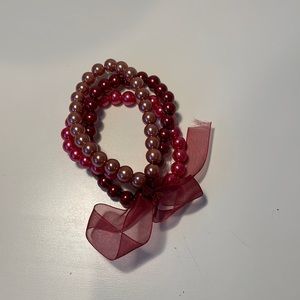 Hues of pink pearl bracelet